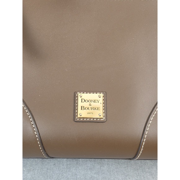 Dooney & Bourke Beacon Leather Large Mila Tote Chestnut Designer Old Money NEW - Picture 4 of 16